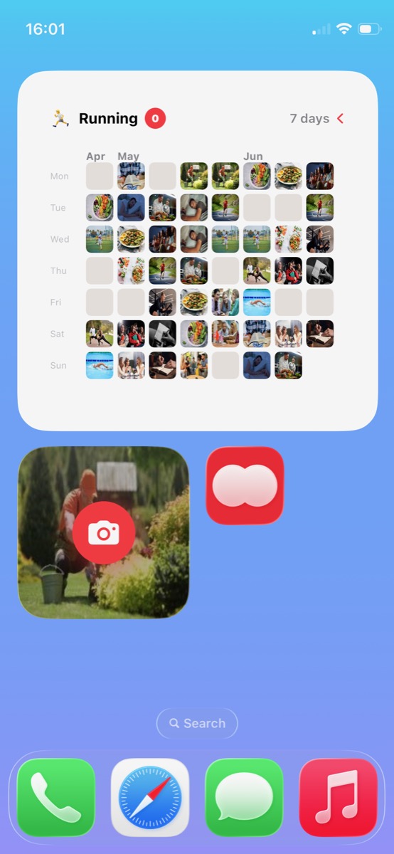 Groop home screen widget